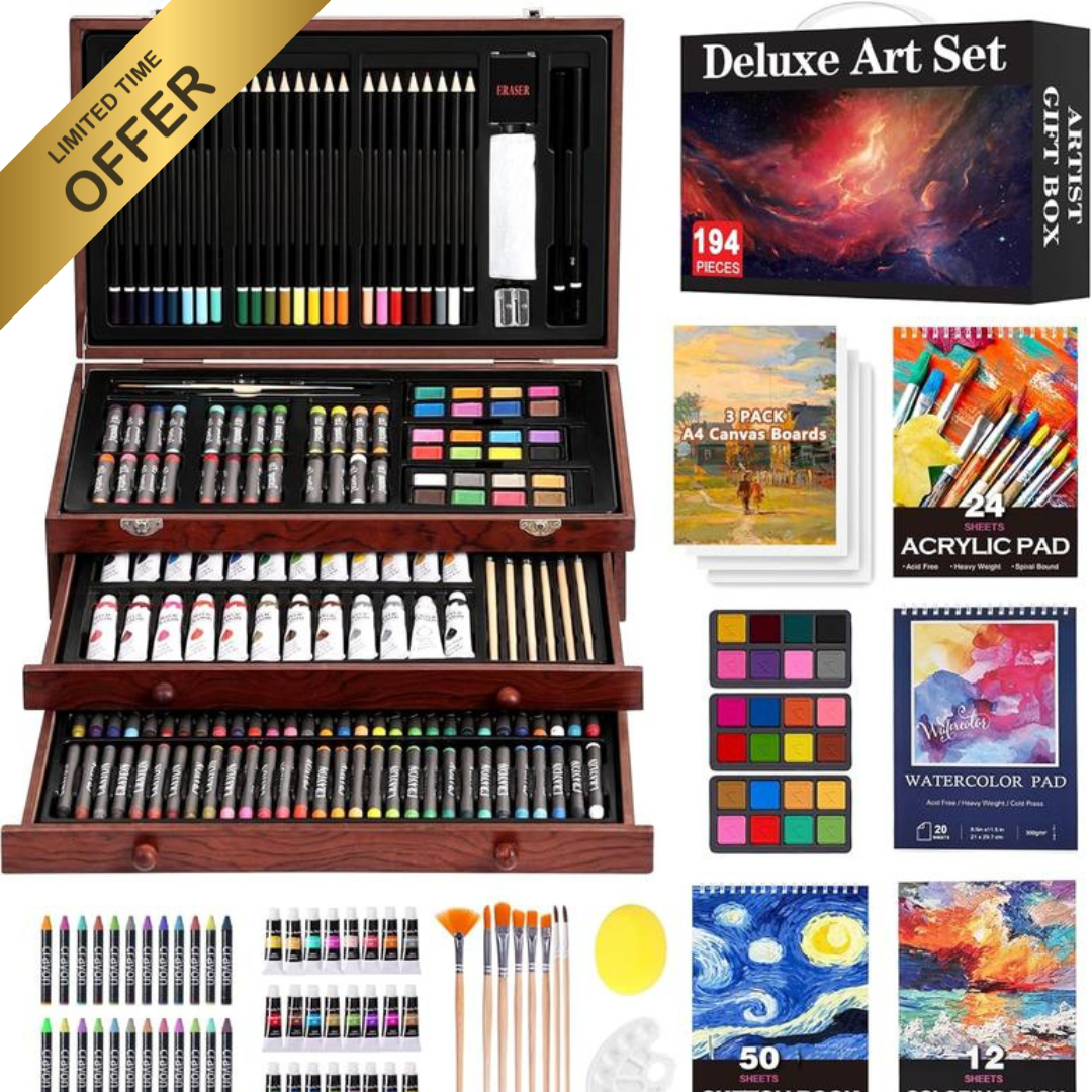 194 Piece Delux Art Set