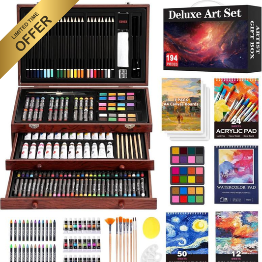 194 Piece Delux Art Set